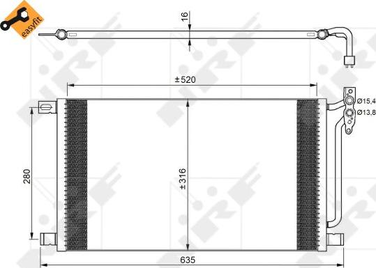 NRF 35748 - Конденсатор, кондиціонер avtolavka.club