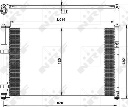 NRF 35769 - Конденсатор, кондиціонер avtolavka.club