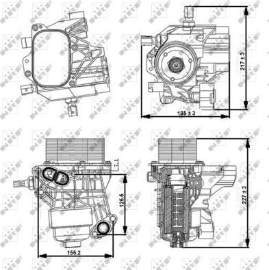 NRF 31356 - Корпус, масляний фільтр avtolavka.club