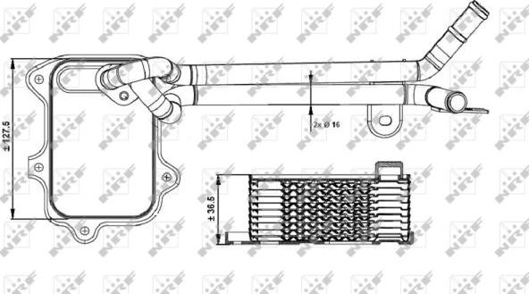 NRF 31261 - Масляний радіатор, рухове масло avtolavka.club