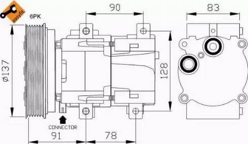 NRF 32301G - Компресор, кондиціонер avtolavka.club