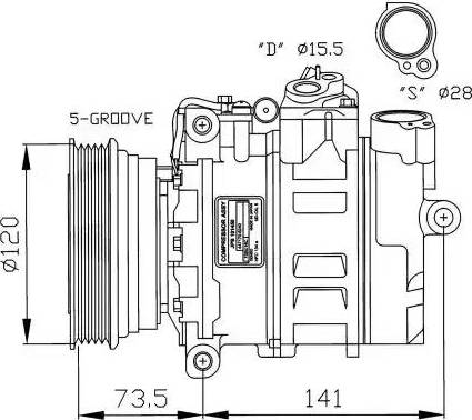 NRF 32261G - Компресор, кондиціонер avtolavka.club