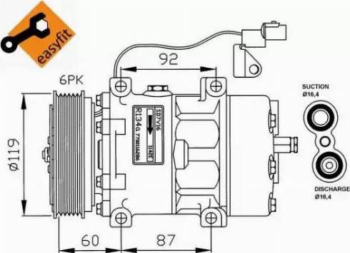 NRF 32210G - Компресор, кондиціонер avtolavka.club