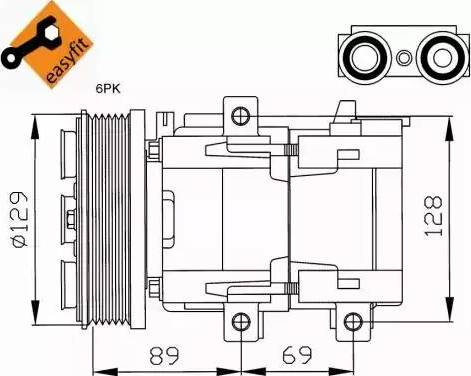 NRF 32212G - Компресор, кондиціонер avtolavka.club