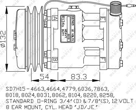 NRF 32238G - Компресор, кондиціонер avtolavka.club