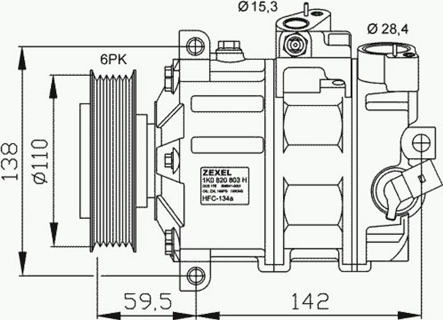 NRF 32221 - Компресор, кондиціонер avtolavka.club