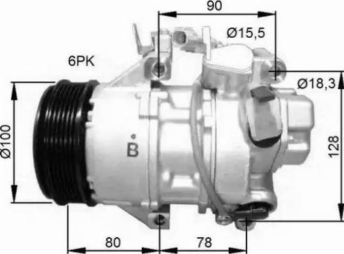 NRF 32736G - Компресор, кондиціонер avtolavka.club