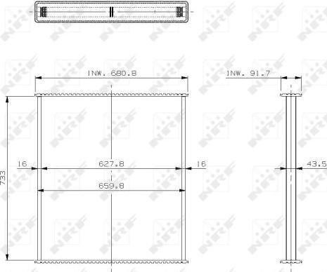 NRF 29571 - Сітка радіатора, охолодження двигуна avtolavka.club