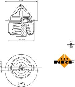 NRF 725057 - Термостат, охолоджуюча рідина avtolavka.club