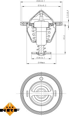 NRF 725088 - Термостат, охолоджуюча рідина avtolavka.club