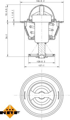 NRF 725109 - Термостат, охолоджуюча рідина avtolavka.club