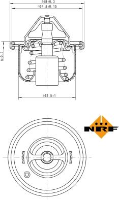 NRF 725211 - Термостат, охолоджуюча рідина avtolavka.club