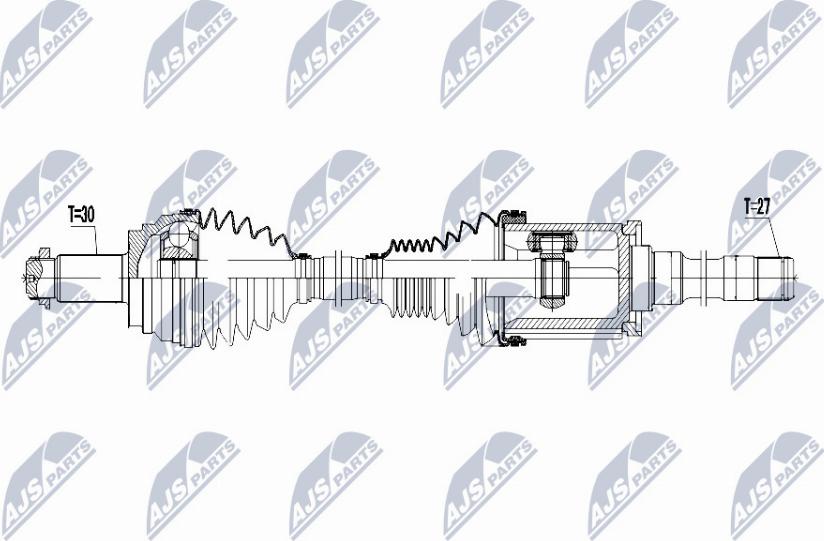 NTY NPW-BM-040 - Приводний вал avtolavka.club