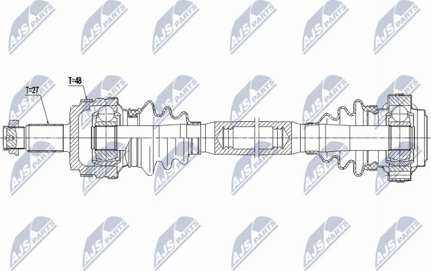 NTY NPW-BM-036 - Приводний вал avtolavka.club