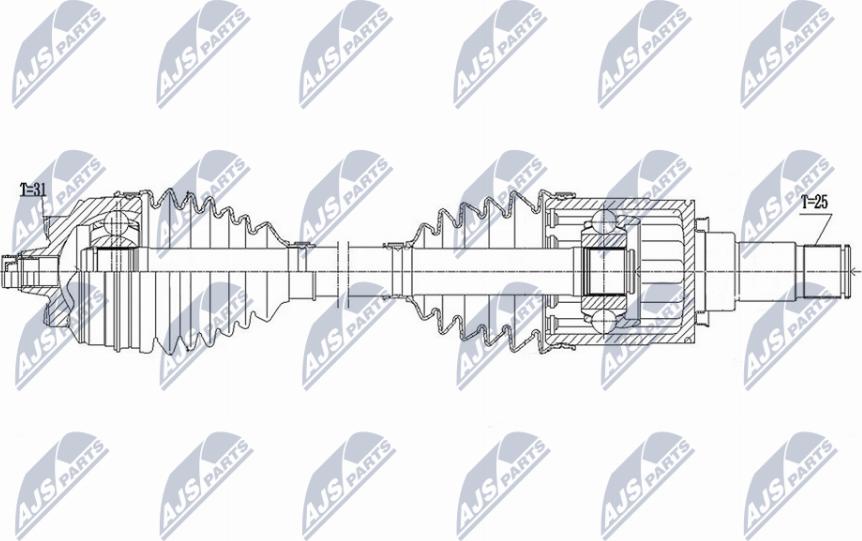 NTY NPW-BM-168 - Приводний вал avtolavka.club