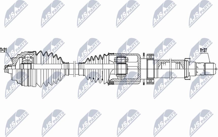 NTY NPW-BM-167 - Приводний вал avtolavka.club