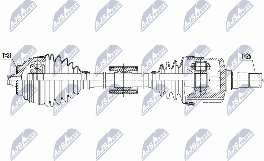 NTY NPW-BM-187 - Приводний вал avtolavka.club