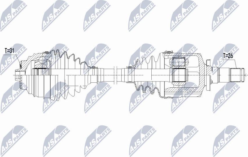 NTY NPW-BM-139 - Приводний вал avtolavka.club