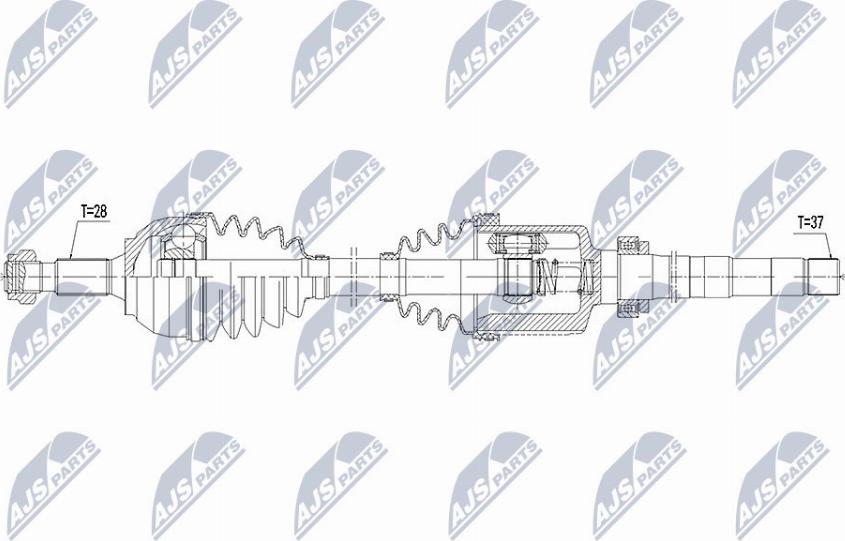 NTY NPW-CT-061 - Приводний вал avtolavka.club