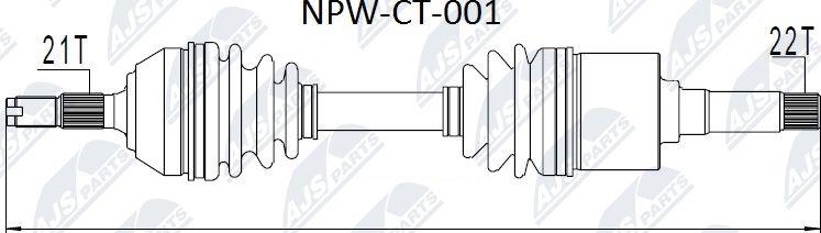 NTY NPW-CT-001 - Приводний вал avtolavka.club