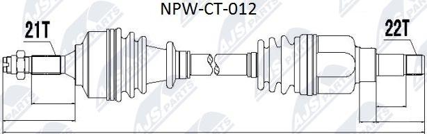 NTY NPW-CT-012 - Приводний вал avtolavka.club