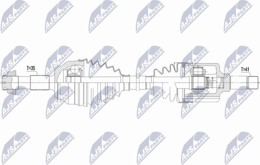 NTY NPW-CT-117 - Приводний вал avtolavka.club