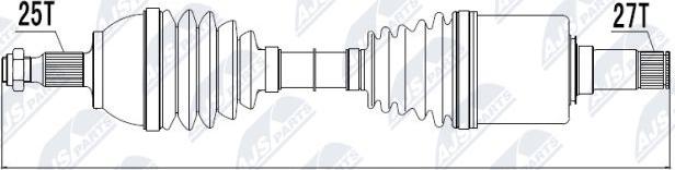 NTY NPW-ME-018 - Приводний вал avtolavka.club