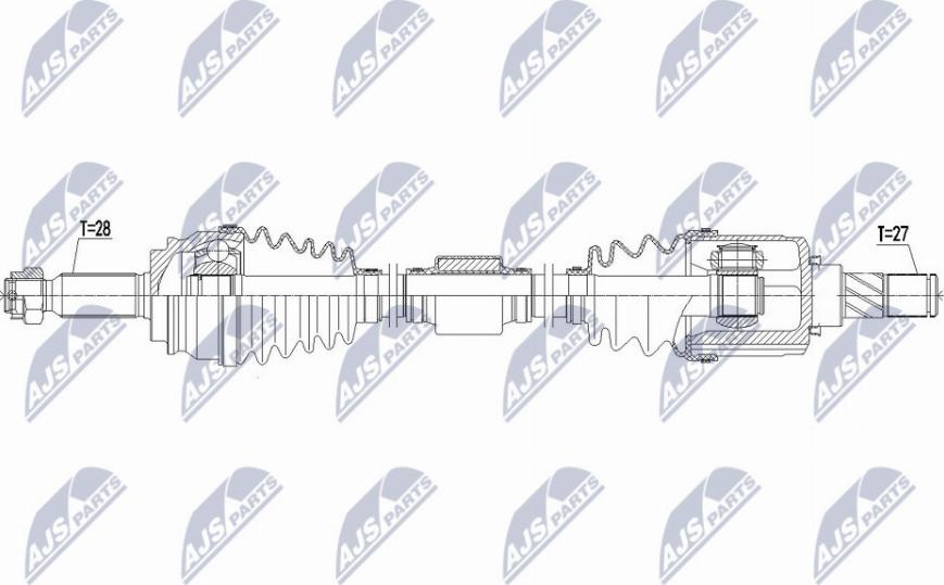 NTY NPW-MS-061 - Приводний вал avtolavka.club