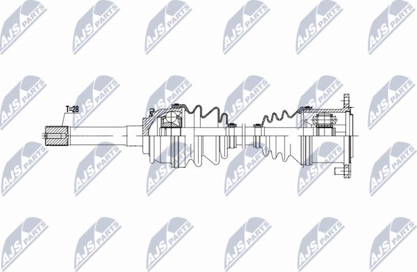 NTY NPW-MS-082 - Приводний вал avtolavka.club