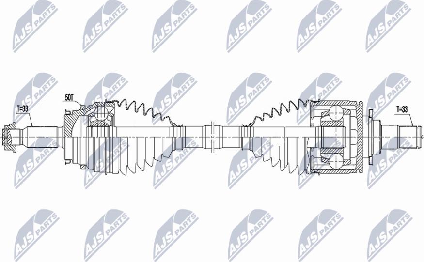 NTY NPW-MS-075 - Приводний вал avtolavka.club