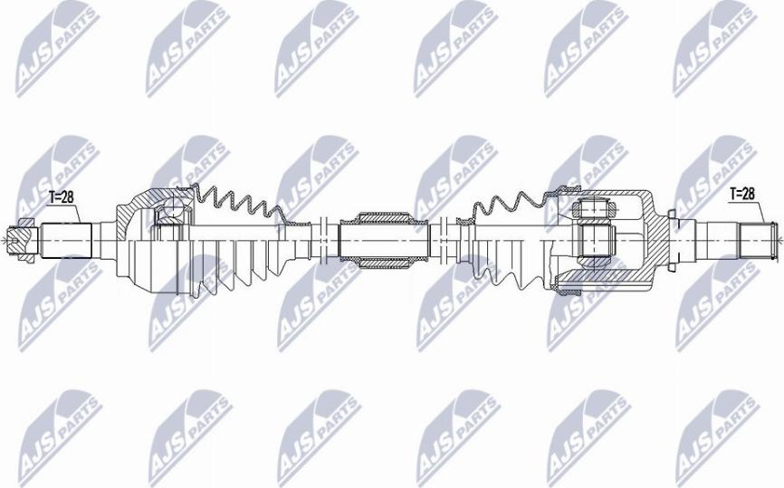 NTY NPW-MZ-062 - Приводний вал avtolavka.club