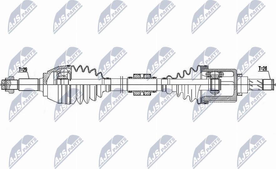 NTY NPW-NS-146 - Приводний вал avtolavka.club