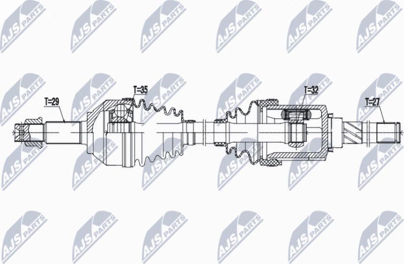 NTY NPW-NS-165 - Приводний вал avtolavka.club