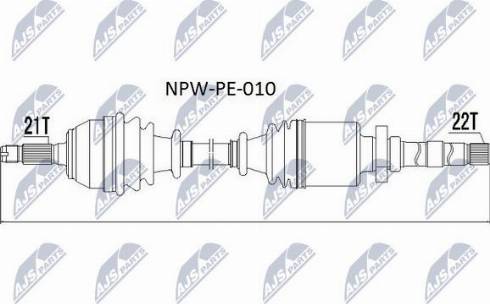 NTY NPW-PE-010 - Приводний вал avtolavka.club