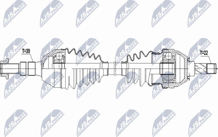 NTY NPW-PL-081 - Приводний вал avtolavka.club