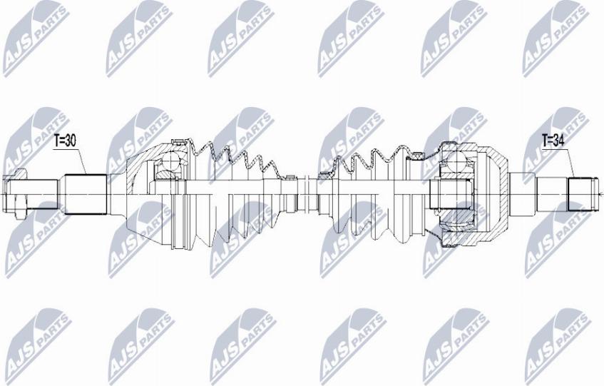 NTY NPW-PL-087 - Приводний вал avtolavka.club