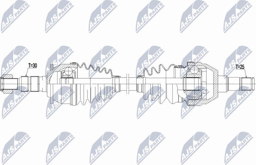 NTY NPW-PL-075 - Приводний вал avtolavka.club