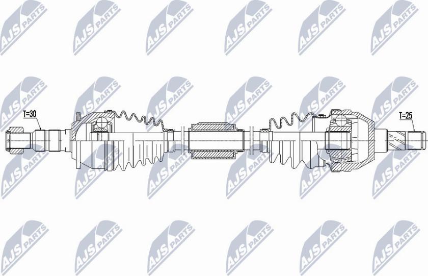 NTY NPW-PL-071 - Приводний вал avtolavka.club