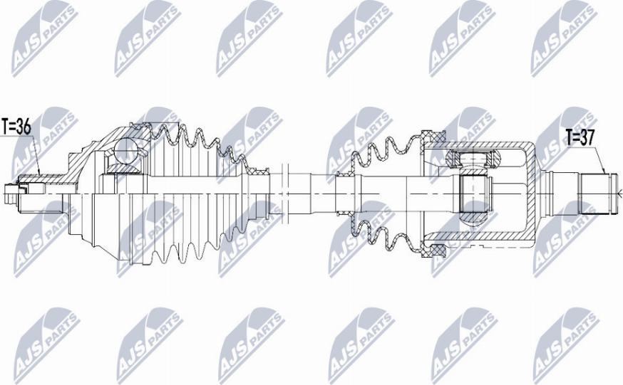 NTY NPW-VW-081 - Приводний вал avtolavka.club