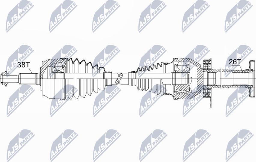 NTY NPW-VW-103 - Приводний вал avtolavka.club