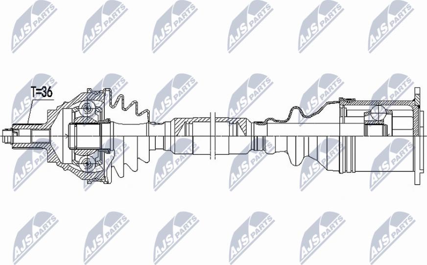 NTY NPW-VW-185 - Приводний вал avtolavka.club