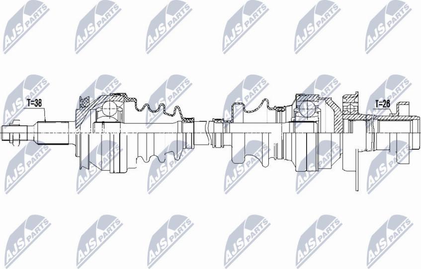 NTY NPW-VW-121 - Приводний вал avtolavka.club