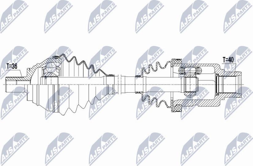 NTY NPW-VW-127 - Приводний вал avtolavka.club