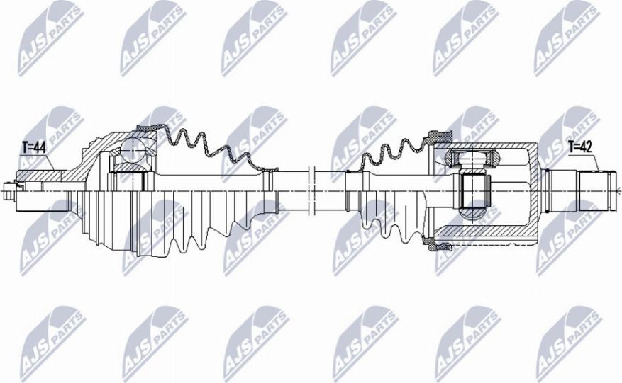 NTY NPW-VW-178 - Приводний вал avtolavka.club