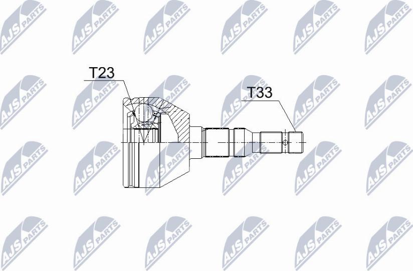 NTY NPZ-PL-043 - Шарнірний комплект, ШРУС, приводний вал avtolavka.club