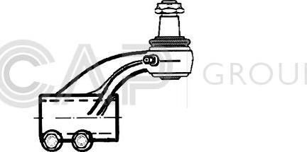OCAP 0296641 - Наконечник рульової тяги, кульовий шарнір avtolavka.club