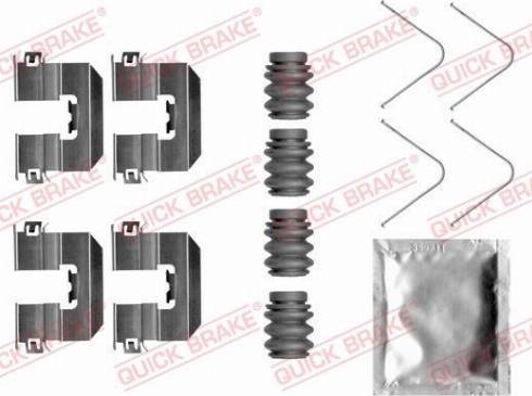 OJD Quick Brake 109-0058 - Комплектуючі, колодки дискового гальма avtolavka.club