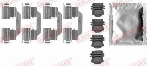 OJD Quick Brake 109-0012 - Комплектуючі, колодки дискового гальма avtolavka.club