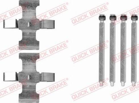 OJD Quick Brake 109-0076 - Комплектуючі, колодки дискового гальма avtolavka.club