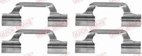 OJD Quick Brake 1091685 - Комплектуючі, колодки дискового гальма avtolavka.club